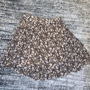 Lane Bryant Pleated Leopard Print Skirt